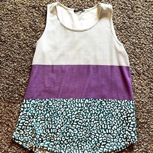 Cute tricolor tank top